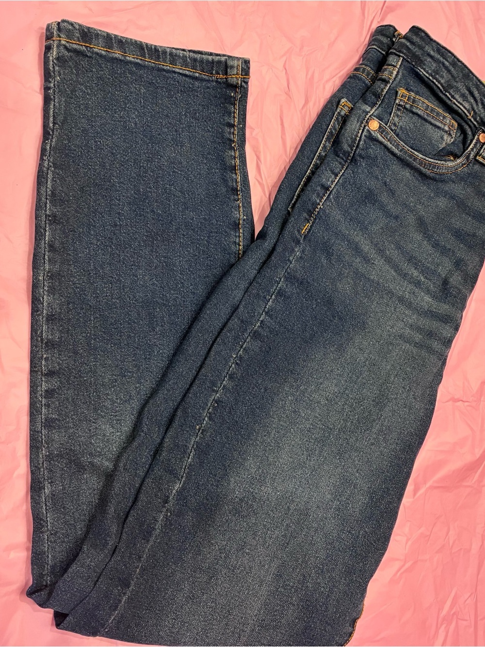 Serra Women’s Blue Denim Skinny Jeans High Rise Stretch Button Zip NWT Sz S
